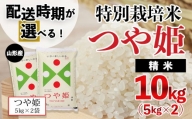FY20-637 【配送時期が選べる】[令和3年産]山形産 特別栽培米 つや姫 10kg(5kg×2)