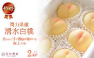 HU001【特選】清水白桃 2キロ