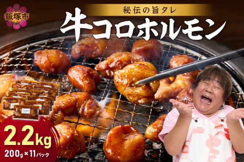 【秘伝の旨タレ】牛しろコロホルモン （200g×11パック）【A8-027】 139752 - 福岡県飯塚市