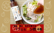 徳島蓮根と玉ねぎが奏でるとろとろポン酢 180ml×4本