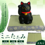 ミニたたみ（正角大） 畳 小型 花台 展示用畳 正方形 おしゃれ 正角 大 置物 小畳 いぐさ風 ミニ畳 置き イ草 H100-099