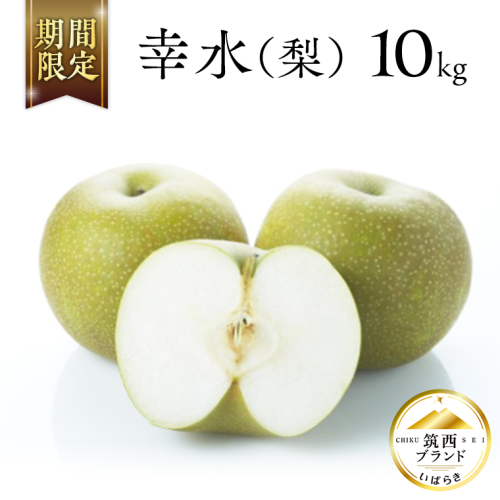 【 JA 北つくば 】 筑西ブランド 認証品 幸水 10kg 2026年産 先行予約 梨 果物 フルーツ なし ナシ 幸水梨 くだもの デザート 茨城 [AE009ci] 139852 - 茨城県筑西市