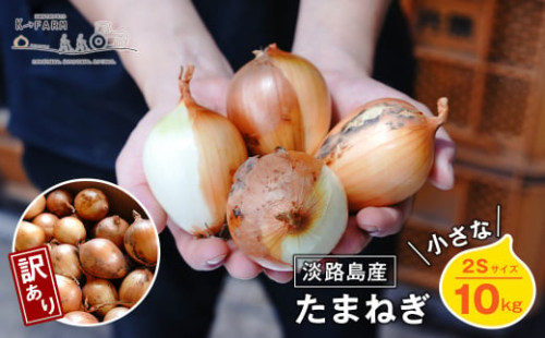 【訳あり】小さな淡路島たまねぎ 2Sサイズ 10kg　 [玉ねぎ 玉ねぎ 玉ねぎ 玉ねぎ 玉ねぎ 訳あり 訳あり 訳あり] 1401654 - 兵庫県淡路市