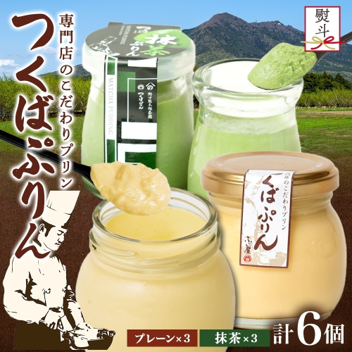無地熨斗 つくばぷりん プレーン ＆ 抹茶ぷりん 各3個 計6個 冷凍 プリン ぷりん 抹茶 まっちゃ 茶 お茶 スイーツ 洋菓子 おやつ 冷菓 贅沢 ご褒美 デザート 和スイーツ 人気 グルメ お取り寄せ ギフト プレゼント 贈り物 つくば 送料無料 ふじ屋 茨城県 桜川市 [EW026sa] 1403720 - 茨城県桜川市