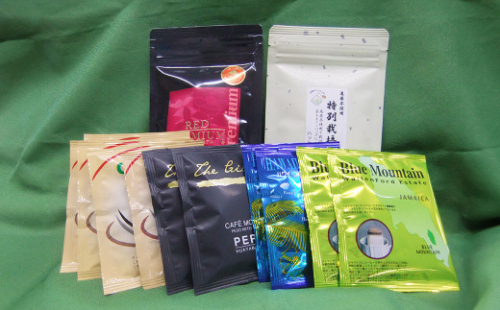 こだわりの お茶 コーヒー 紅茶 6種セット ティーバッグ ドリップコーヒー  飲み比べ 緑茶 静岡 深蒸し茶 焙煎 珈琲 1404488 - 静岡県菊川市