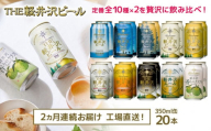 【2ヶ月定期便】 THE軽井沢ビール 10種20缶 飲み比べ ギフトセット 2カ月定期便 クラフトビール 地ビール 【 軽井沢ブルワリー THE軽井沢ビール 10種 詰め合わせ 豪華 飲み比べ セット クラフトビール 地ビール 缶ビール ビール 飲み比べ 30本 ピルスナー デュンケル ヴァイスヴァイツェン アルト シュヴァルツビア ゴールデンエール 黒ビール ホワイトビール 長野県 佐久市 】