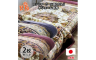 ＜シングルサイズ2枚組＞贅沢カシミヤウール混わた入り嵩高毛布   CAK-153-2P【1506840】