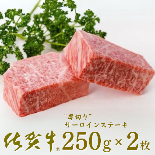 佐賀牛”厚切り”サーロインステーキ 250g×2枚：B335-008 1416027 - 佐賀県佐賀市