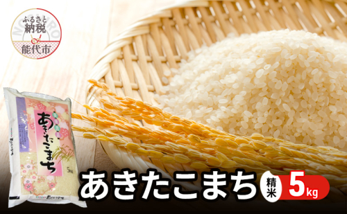 令和7年産 あきたこまち 精米 5kg 秋田県産 お米 米 ごはん ご飯 単一原料米   1416501 - 秋田県能代市