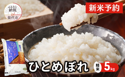 【先行予約】 令和7年産 ひとめぼれ 精米 5kg 秋田県産 お米 米 ごはん ご飯 単一原料米   1416526 - 秋田県能代市