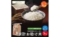 《 定期便 》 家計お助け米 あきたこまち 5kg × 6ヶ月 半年 米 一等米 訳あり 返礼品 こめ コメ 人気 おすすめ 5キロ 人気 おすすめ グルメ 故郷 ふるさと 納税 秋田 潟上市 一人暮らし 【こまちライン】