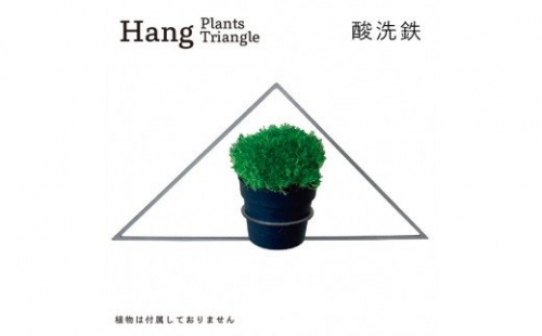 GRAVIRoN Hang Plants シリーズ Triangle 酸洗鉄（プランツハンガー） 141794 - 愛知県幸田町