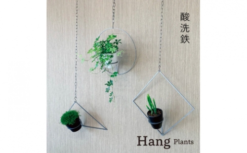 GRAVIRoN Hang Plants シリーズ Triangle/Diamond/Round セット 酸洗鉄（プランツハンガー） 141800 - 愛知県幸田町