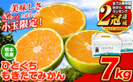 訳あり みかん ひとくちもぎたてみかん 約 7kg (3.5kg×2箱) S-3Sサイズ 訳あり S SS 3S ご家庭用 7kg 熊本県産 （荒尾市産含む） 小玉みかん 訳ありみかん ご家庭用みかん フルーツみかん 熊本みかん ちょっと訳あり 期間限定 フルーツ 秋 旬 柑橘 小玉 みかん 温州みかん《9月中旬-10月下旬頃出荷》