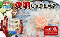 真鯛 愛媛県 認定 「 愛ある ブランド魚 」 愛鯛 しゃぶしゃぶ 600g フレッシュつちやま 鯛 マダイ タイ tai 鯛しゃぶ たいしゃぶ 養殖 刺身 お刺身 漬け丼 アレンジ お手軽 冷凍 小分け パック 流水解凍 便利 新鮮 産地直送 国産 愛媛 宇和島 D020-096029