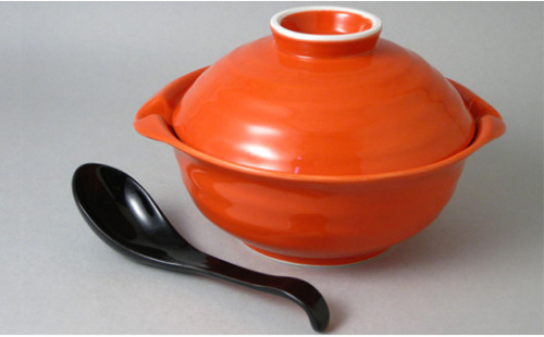 有田焼 レンジで簡単！ラーメン丼（レッド） 大慶 A17-17 1422717 - 佐賀県有田町