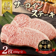 宮崎牛サーロインステーキ2枚（A5等級）　C401