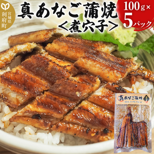 真あなご蒲焼＜煮穴子＞ 100g×5P 1423797 - 宮城県利府町