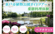 【数量限定】水戸市植物公園ガイドツアー＆薬膳料理体験（ペアチケット）【花 グリーン 癒し 薬膳 漢方 薬膳料理 カレー 薬膳カレー 体験ツアー お土産付き ガイドツアー ガイド 水戸市 茨城県】（KD-1）