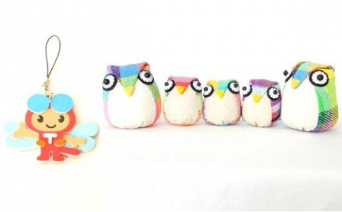 H-30 赤とんぼくんストラップ付　さをり織り製品（Bコース） 143162 - 兵庫県たつの市