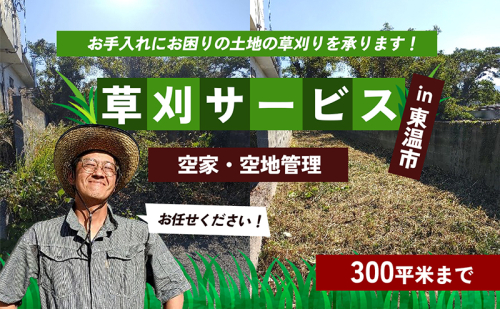 草刈サービス（空家、空地管理）300平米まで 1432511 - 愛媛県東温市