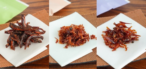 G-32 【ふるさと感謝便限定】室津かじたの「いかなご釘煮(50g×2袋)」「あみえび甘煮(70g×2袋)」「しらす山椒煮(70g×1袋)」 143316 - 兵庫県たつの市