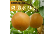【数量限定】梨(豊水)5kg 9月上旬より順次発送 長野県 信州 南信州 高森町 農家直送 果物 くだもの なし ナシ 和梨 旬 旬の果物 旬の梨 ほうすい いちだ農産