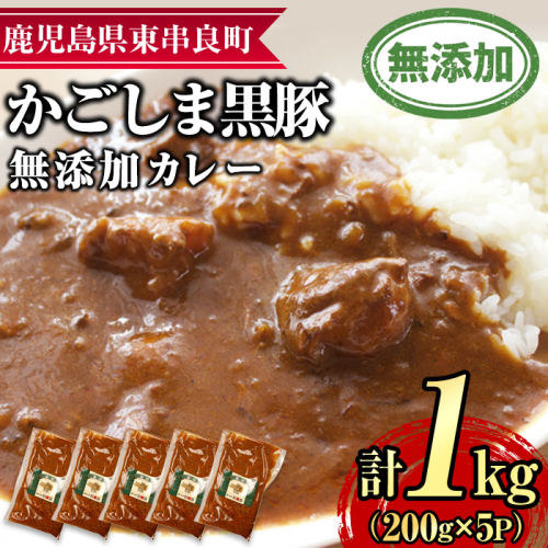 【0135113a】鹿児島黒豚無添加カレー(200g×5P) 黒豚 豚肉 ぶた肉 カレー カレーライス かれーらいす 惣菜【鹿児島ますや】 1436840 - 鹿児島県東串良町