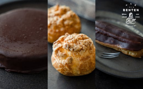 【定期便3ヶ月】弁天堂 ザッハトルテと人気返礼品（ザッハトルテ・クッキーシュークリーム・エクレア） 1436985 - 兵庫県淡路市