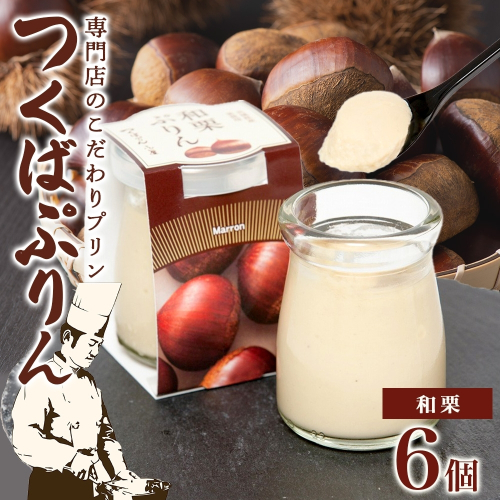 つくばぷりん 和栗ぷりん 6個 プリン ぷりん 和栗 くり クリ 栗 牛乳 ミルク 卵 とろける スイーツ 贅沢 洋菓子 おやつ 冷菓 和スイーツ ご褒美 デザート 人気 グルメ お取り寄せ ギフト プレゼント 贈り物 贈答品 冷蔵 送料無料 ふじ屋 茨城県 桜川市 [EW011sa] 1438424 - 茨城県桜川市