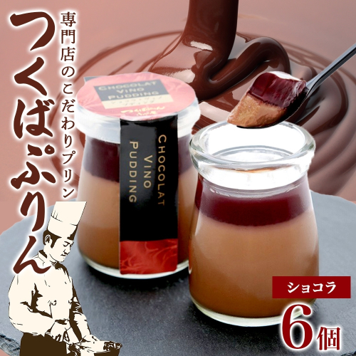 つくばぷりん ショコラ・ヴィノ・プディング ６個 プリン ぷりん ショコラ チョコレート 牛乳 ミルク 卵 赤ワイン スイーツ 贅沢 洋菓子 おやつ 冷菓 ご褒美 デザート 人気 グルメ お取り寄せ ギフト プレゼント 贈り物 冷蔵 送料無料 ふじ屋 茨城県 桜川市 [EW012sa] 1438426 - 茨城県桜川市
