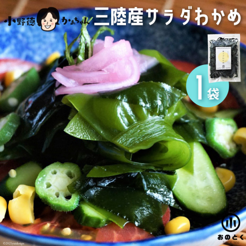 【2つの食感】 三陸産 サラダわかめ 170g ×1袋 [小野徳 宮城県 気仙沼市 20565559] 海藻 ワカメ わかめ 若布 塩蔵わかめ 塩蔵 コリコリ シャキシャキ 冷蔵 144221 - 宮城県気仙沼市