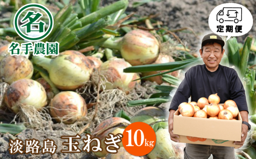 【定期便】名手農園の淡路島特産玉ねぎ10kgの12ヶ月コース　[たまねぎ 玉葱 ] 144461 - 兵庫県淡路市
