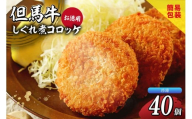 【但馬牛しぐれ煮コロッケ 40個入 お徳用 合計2000g 冷凍】ご入金確認後、順次発送予定 上田畜産 最高級 但馬牛 牛すじ しぐれ煮 旨味たっぷり 極上コロッケ リピーター お取り寄せサイトで20分で1000個が完売 大人気 ふるさと納税 おすすめ 返礼品 兵庫県 香美町 小代 松田屋 34000円 47-06