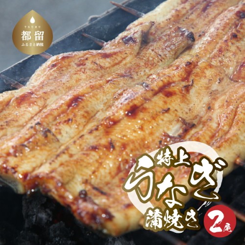 うなぎの蒲焼（半カット）2尾　380g以上　うなぎ ウナギ 鰻 かば焼き 蒲焼 冷凍 タレ うな重 うな丼 おすすめ 山椒　国産うなぎ 1446627 - 山梨県都留市