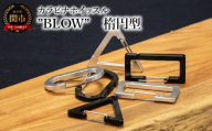 普段使いしやすい2way仕様！ カラビナホイッスル ”BLOW” 楕円型 ブラック 防災 防犯 笛