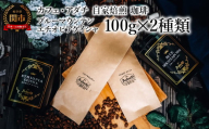 コーヒー豆 ブルーマウンテン エチオピアゲイシャ １００g （約10杯分）×２種類 ＜詰め合わせ＞ ＜ギフトセット＞ ～ カフェ・アダチ 自家焙煎 珈琲 （粉にもできます） 高級 ギフト ラッピング ドリンク