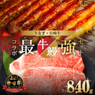 ≪数量限定≫うなぎ×宮崎牛 都農町最強セットA 肉 牛 牛肉 焼肉 国産_T030-071