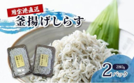 用宗港直送釜揚げしらす（280g×2パック） シラス 釜揚 釜揚げ パック 新鮮 冷蔵