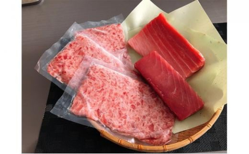 まぐろ ご馳走 3種類 合計1kg セット （本鮪 中トロ・ばち鮪 赤身・まぐろたたき） 海の幸 【配送不可：離島】 1453052 - 静岡県静岡市