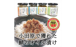 小田原で水揚げされた鮮度抜群の鯖を高温で蒸してから熟練の職人たちがほぐし身にして、それぞれの味わい深いオイルに漬けています。ご飯だけでなくパンやパスタにも合い色々な料理にお使いできます。小田原の地魚を