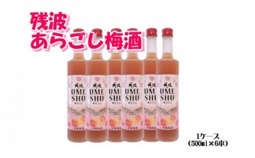 残波あらごし梅酒1ケース(500ml×6本) 145649 - 沖縄県読谷村