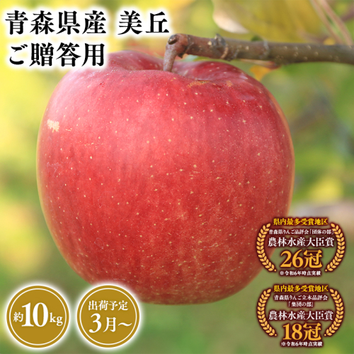 2025年産３月発送　贈答用美丘10ｋｇ　【そと川りんご園・３月・青森県産・平川市・りんご・美丘・10ｋｇ・贈答用】 1457077 - 青森県平川市