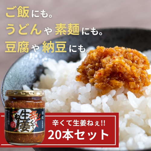 辛くて生姜ねぇ!!20本セット 【しょうが 国産 醤油漬け ハバネロ ごはんのお供 お弁当 調味料 おつまみ 肴 薬味 隠し味 猪苗代町 福島県】 1457640 - 福島県猪苗代町