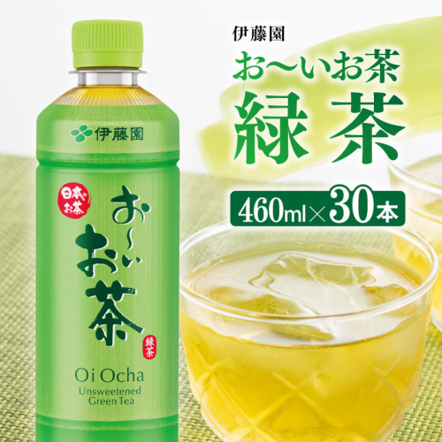 お～いお茶 緑茶 460ml×30本 PET 【 飲料 飲み物 ソフトドリンク お茶 ペットボトル スリム スマートボトル 備蓄 送料無料 】 1457735 - 宮崎県川南町