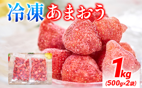 福岡産 冷凍あまおう 1kg(500g×2袋) あまおう イチゴ いちご スイーツ 果物 フルーツ 送料無料 冷凍フルーツ ジャム 苺 ケーキ スムージー いちご飴 かき氷 フルーツ大福 クリスマス 大木町産 南国フルーツ CO026 1457754 - 福岡県大木町