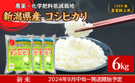 16-K61新潟県胎内市産ちょっと贅沢なコシヒカリ6kg（2kg×3袋）