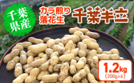 【2024年12月発送開始】 千葉県産 カラ煎り落花生 千葉半立 1.2kg（200g×6） SMF005