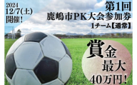 第１回鹿嶋市ＰＫ大会 【通常】参加券【サッカー イベント アクティビティ チーム トーナメント 茨城県 スポーツ】（KDE-2）