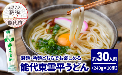 うどん 能代東雲平うどん 240g(約3人前)×10束 麺 乾麺 鍋 冷たい 温かい ざるうどん 鍋の締め 1464886 - 秋田県能代市